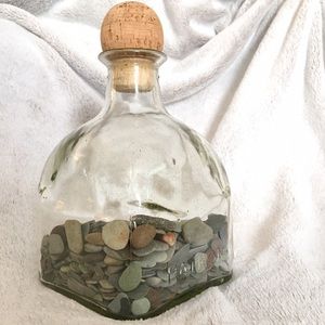 EMPTY 1.75 Liter Handblown Patron Bottle